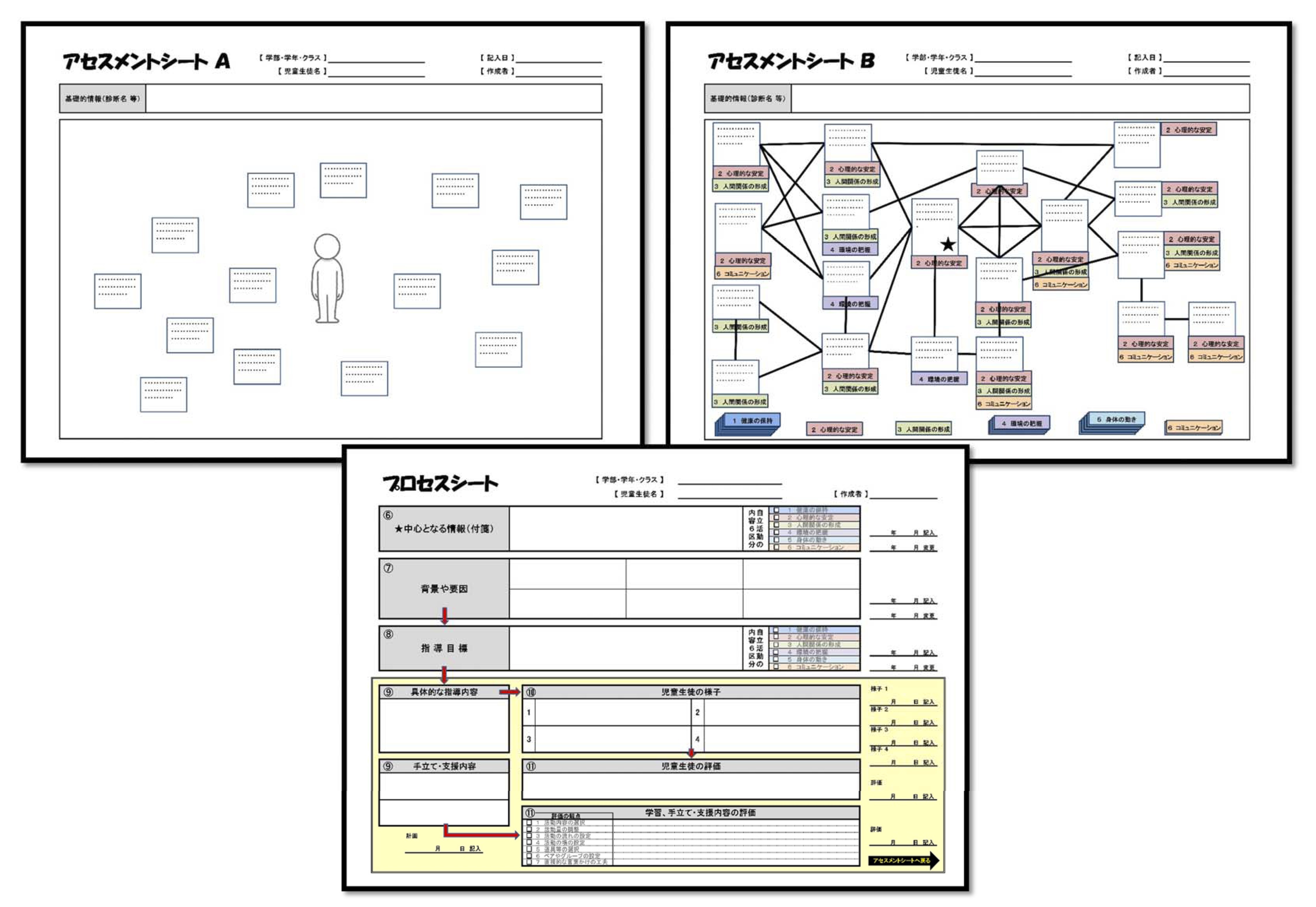 アセスメントシート・プロセスシートのイメージ